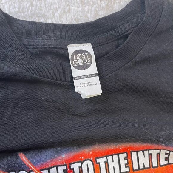 Small Black Welcome to the Internet Meme Shirt Lost Gods Cat Unicorn - Picture 4 of 15